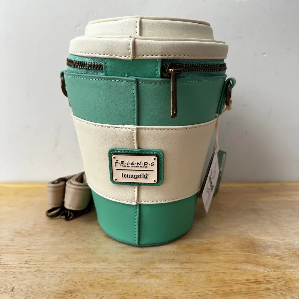Loungefly Friends Central Perk To Go Coffee Cup Crossbody Purse Bag WB NWT Gift